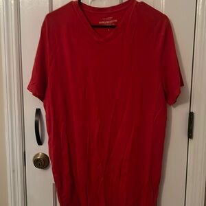Red v neck t shirt